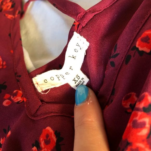 Copper Key Mini Flare Dress Size XS - Picture 3 of 5